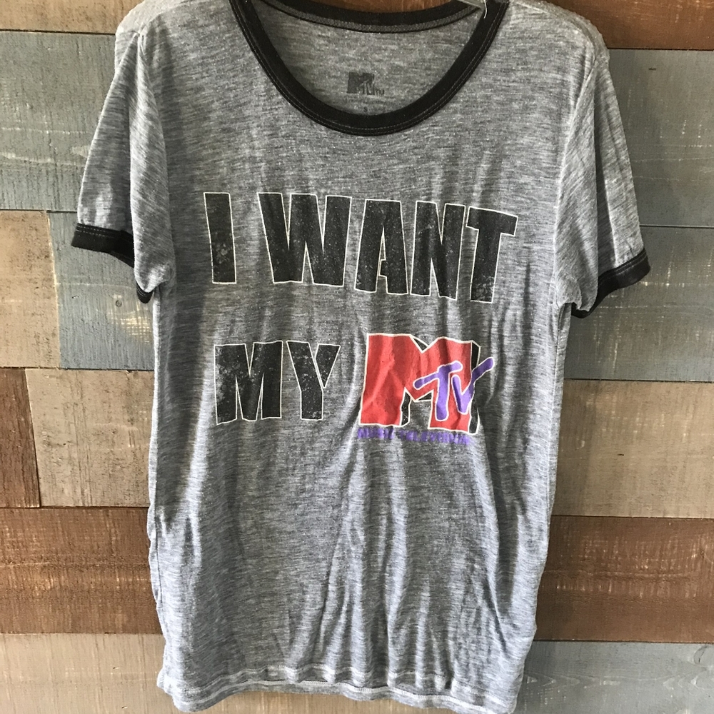 I Want My Mtv  Vintage Tee-Shirt